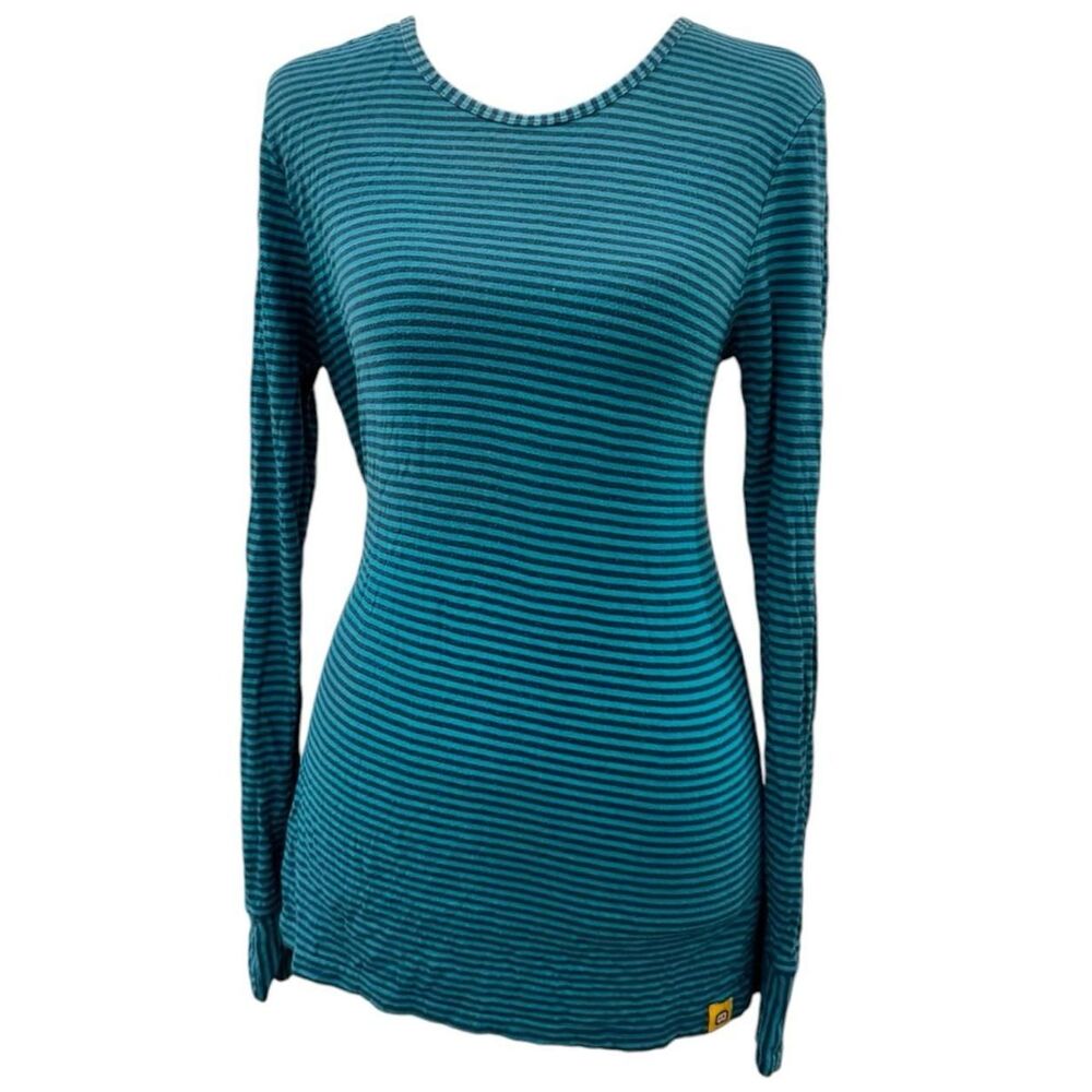 Blue striped long sleeve shirt size s